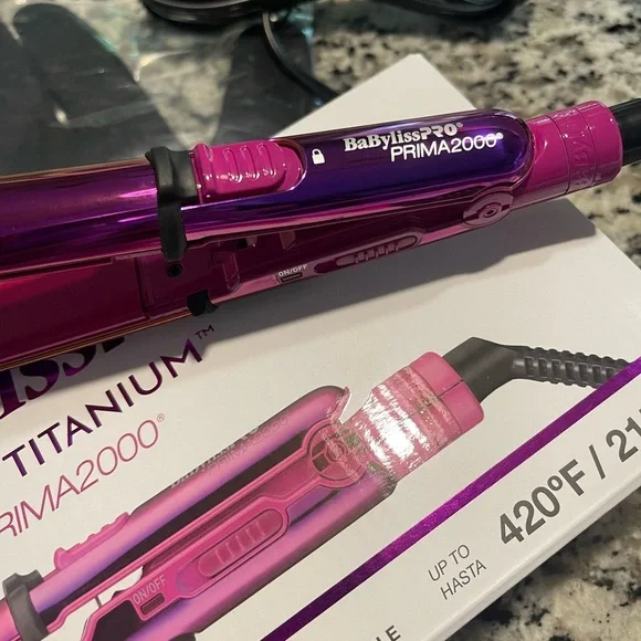 BaBylissPRO Nano Titanium Prima2000 Flat Iron Mini LIMITED Edition - Picture 2 of 9